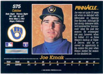 Joe Kmak  baseball card collectible - Main Image 2