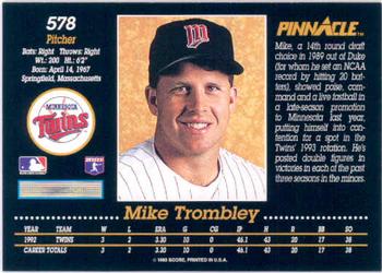 Mike Trombley  baseball card collectible - Main Image 2