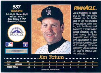Jim Tatum  baseball card collectible - Main Image 2