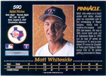 Matt Whiteside  baseball card collectible - Main Image 2