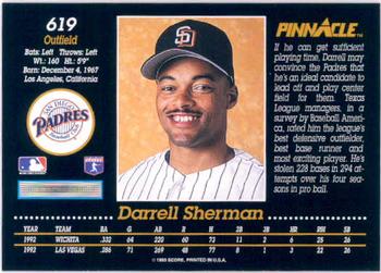 Darrell Sherman  baseball card collectible - Main Image 2