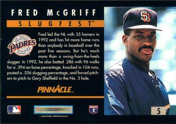 Fred McGriff  baseball card collectible - Main Image 2