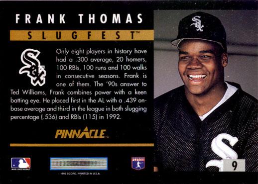 Frank Thomas  baseball card collectible - Main Image 2