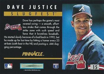 Dave Justice  baseball card collectible - Main Image 2