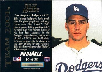 Billy Ashley  baseball card collectible - Main Image 2