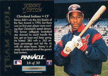 Kenny Lofton  baseball card collectible - Main Image 2