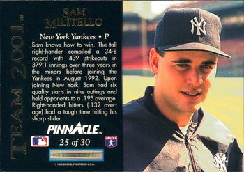 Sam Militello  baseball card collectible - Main Image 2