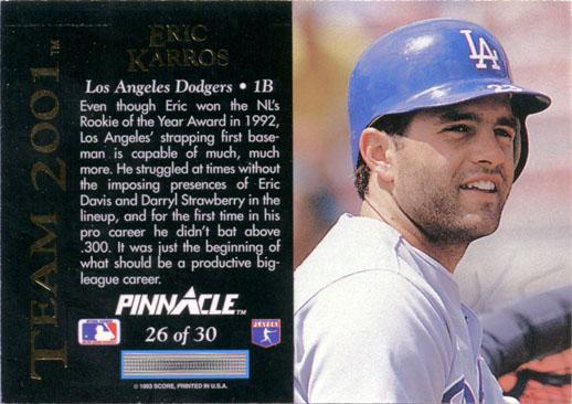 Eric Karros  baseball card collectible - Main Image 2