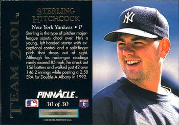 Sterling Hitchcock  baseball card collectible - Main Image 2