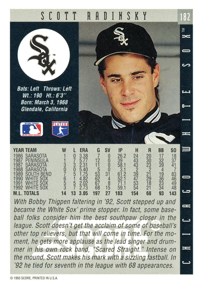 Scott Radinsky  baseball card collectible - Main Image 2