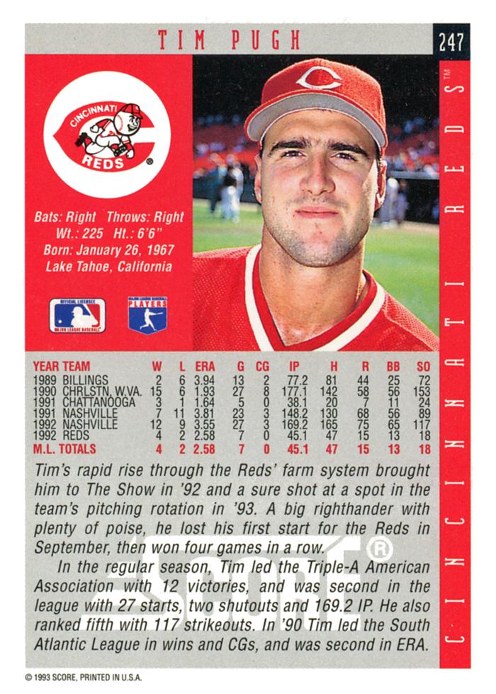 Tim Pugh  baseball card collectible - Main Image 2