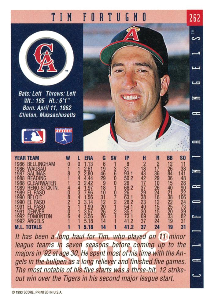 Tim Fortugno  baseball card collectible - Main Image 2