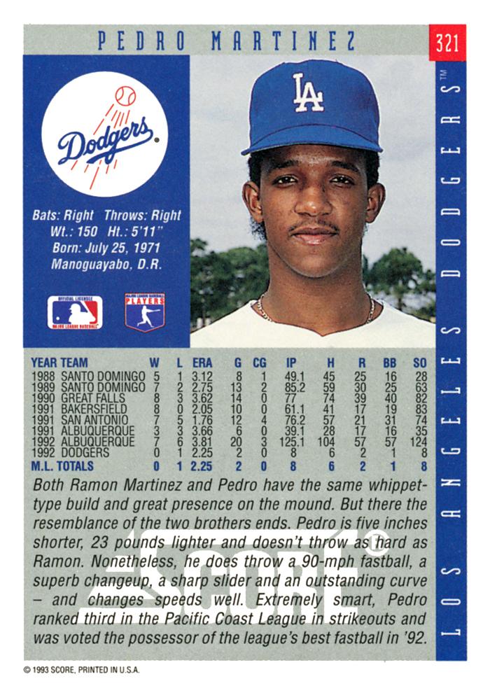 Pedro Martinez  baseball card collectible - Main Image 2