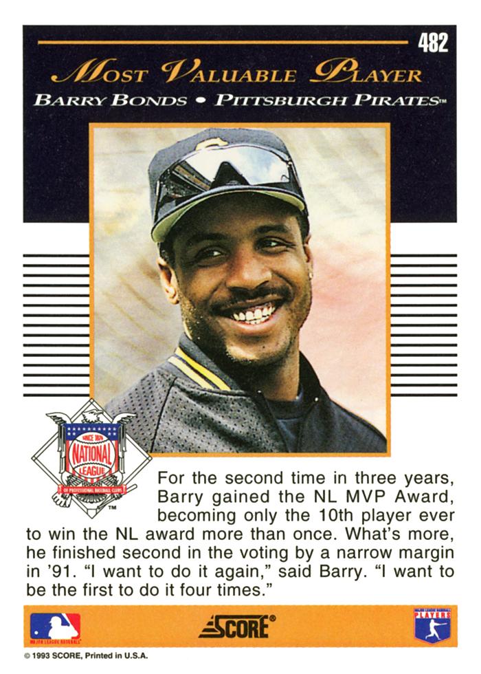 Barry Bonds  baseball card collectible - Main Image 2