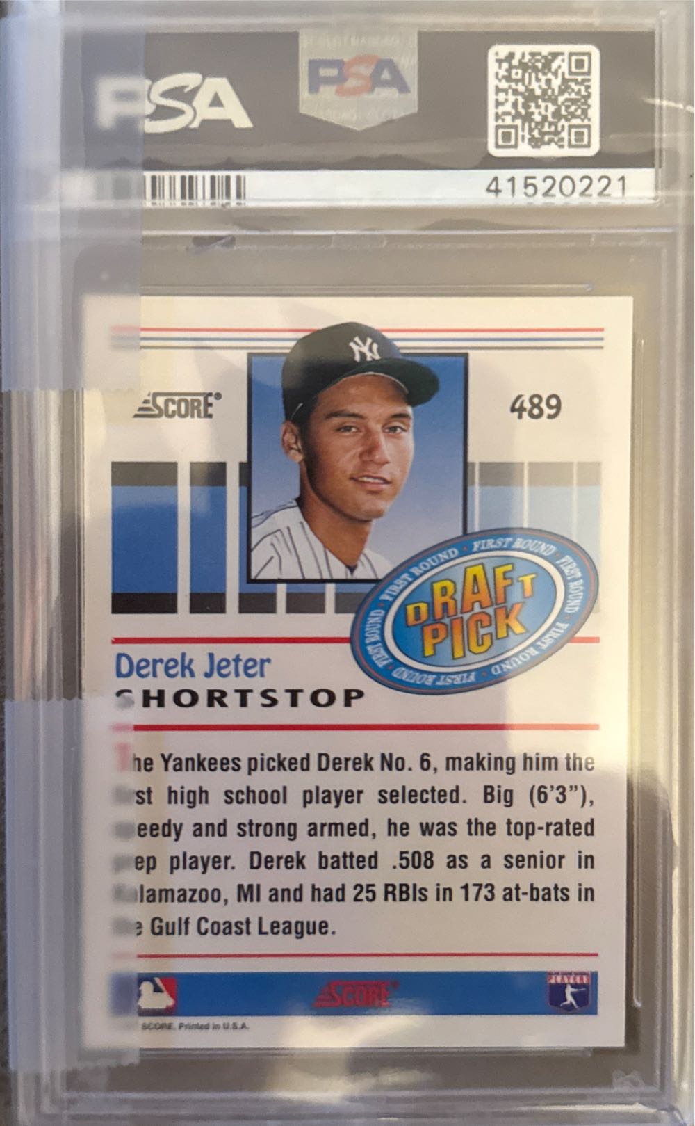 Derek Jeter  baseball card collectible - Main Image 3
