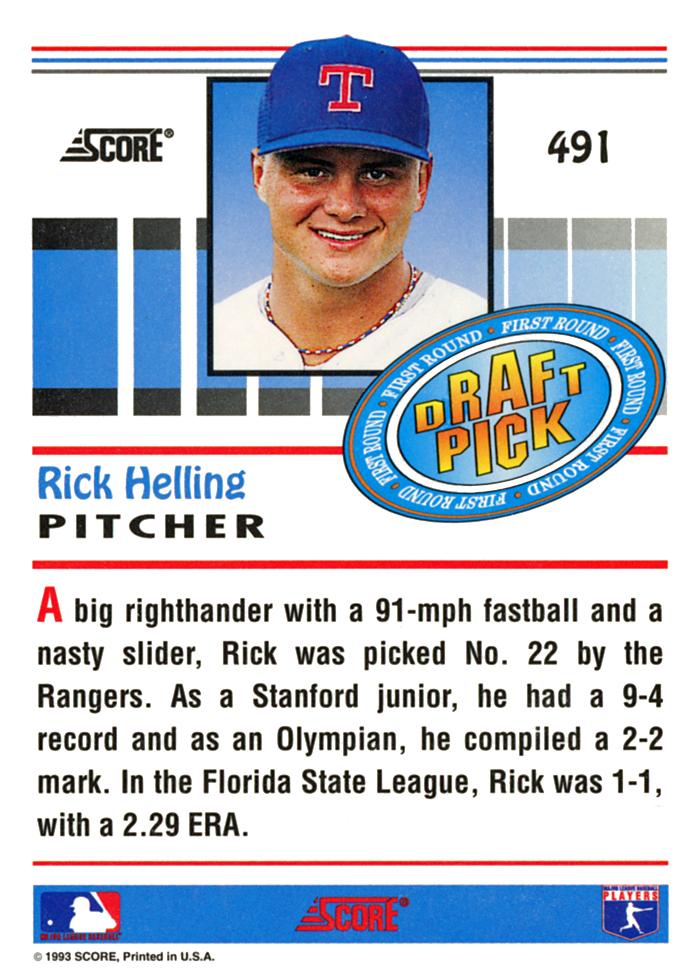 Rick Helling  baseball card collectible - Main Image 2