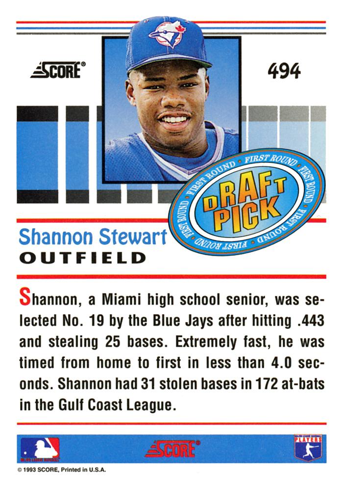 Shannon Stewart  baseball card collectible - Main Image 2