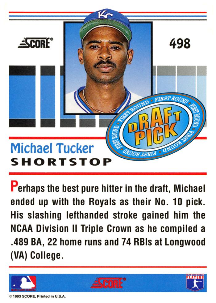 Michael Tucker  baseball card collectible - Main Image 2