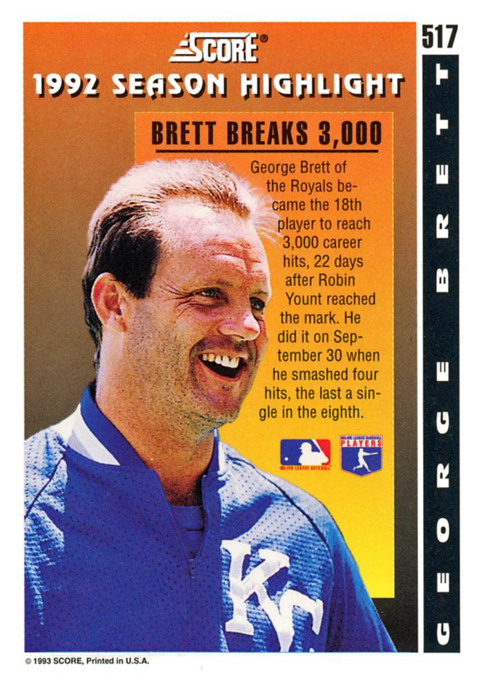 George Brett  baseball card collectible - Main Image 2