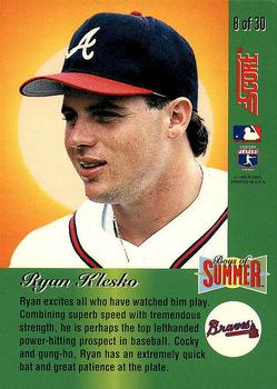 Ryan Klesko  baseball card collectible - Main Image 2