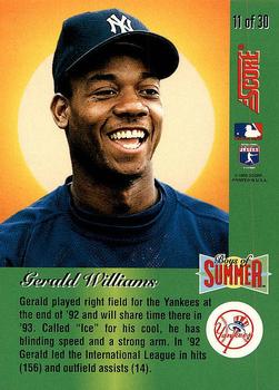 Gerald Williams  baseball card collectible - Main Image 2