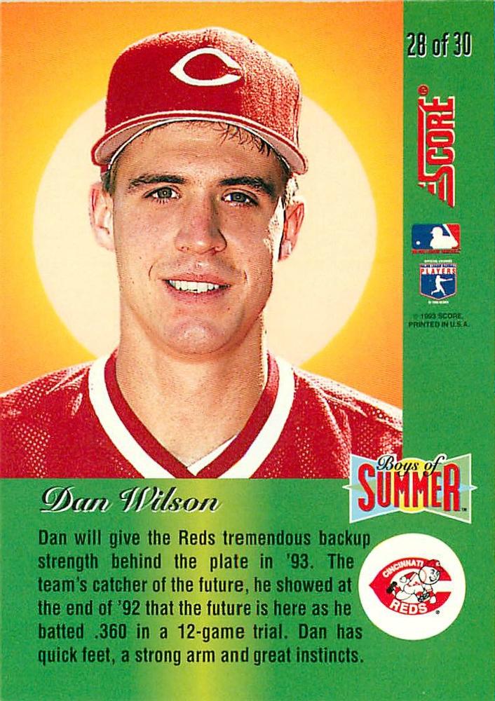 Dan Wilson  baseball card collectible - Main Image 2