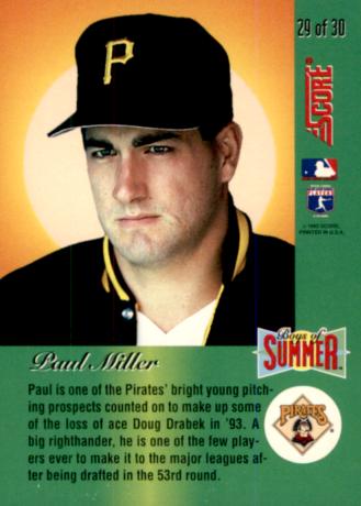 Paul Miller  baseball card collectible - Main Image 2