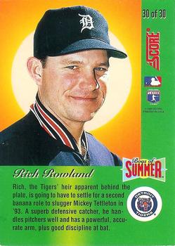 Rich Rowland  baseball card collectible - Main Image 2