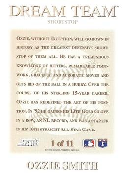 Ozzie Smith  baseball card collectible - Main Image 2