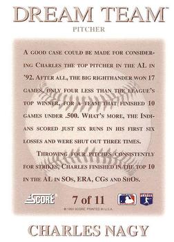 Charles Nagy  baseball card collectible - Main Image 2