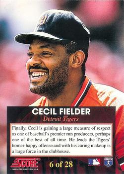 Cecil Fielder  baseball card collectible - Main Image 2
