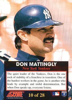 Don Mattingly  baseball card collectible - Main Image 2