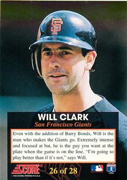 Will Clark  baseball card collectible - Main Image 2