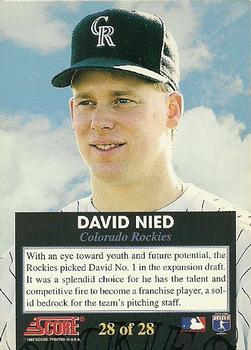 David Nied  baseball card collectible - Main Image 2