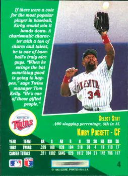 Kirby Puckett  baseball card collectible - Main Image 2