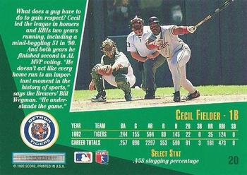 Cecil Fielder  baseball card collectible - Main Image 2