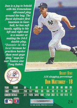 Don Mattingly  baseball card collectible - Main Image 2