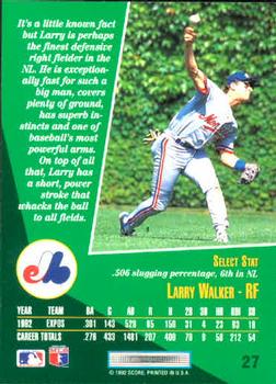 Larry Walker  baseball card collectible - Main Image 2