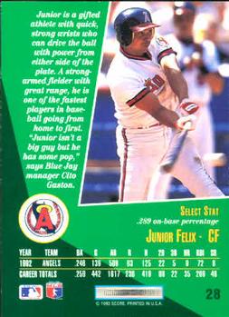 Junior Felix  baseball card collectible - Main Image 2