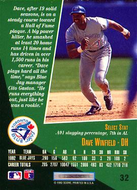 Dave Winfield  baseball card collectible - Main Image 2
