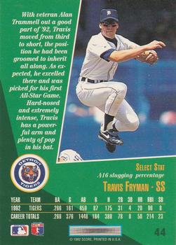 Travis Fryman  baseball card collectible - Main Image 2