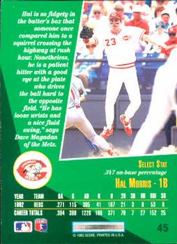 Hal Morris  baseball card collectible - Main Image 2