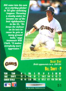 Bill Swift  baseball card collectible - Main Image 2