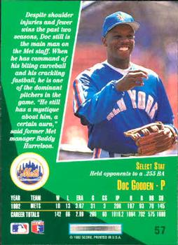 Doc Gooden  baseball card collectible - Main Image 2