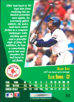 Ellis Burks  baseball card collectible - Main Image 2