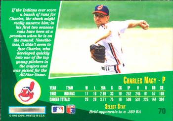 Charles Nagy  baseball card collectible - Main Image 2