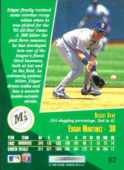 Edgar Martinez  baseball card collectible - Main Image 2