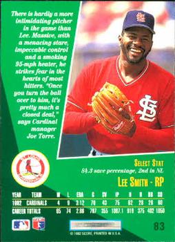 Lee Smith  baseball card collectible - Main Image 2