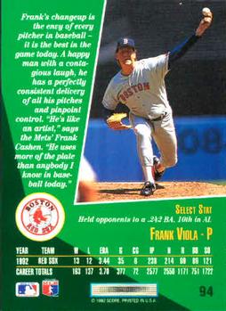 Frank Viola  baseball card collectible - Main Image 2