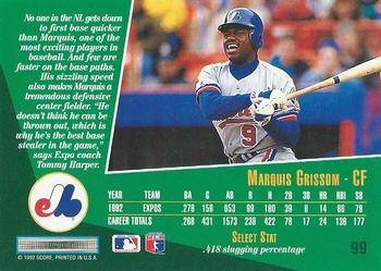 Marquis Grissom  baseball card collectible - Main Image 2